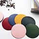 Factory Wholesale Environmental wipeable Stain Resistant Heat Resistant Waterproof Faux Leather coaster