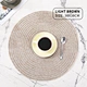 hand woven round placemat