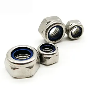 Prevailing Torque Type Hexagon Nylon Insert Self Lock Nut ISO7040 Stainless Steel Nuts