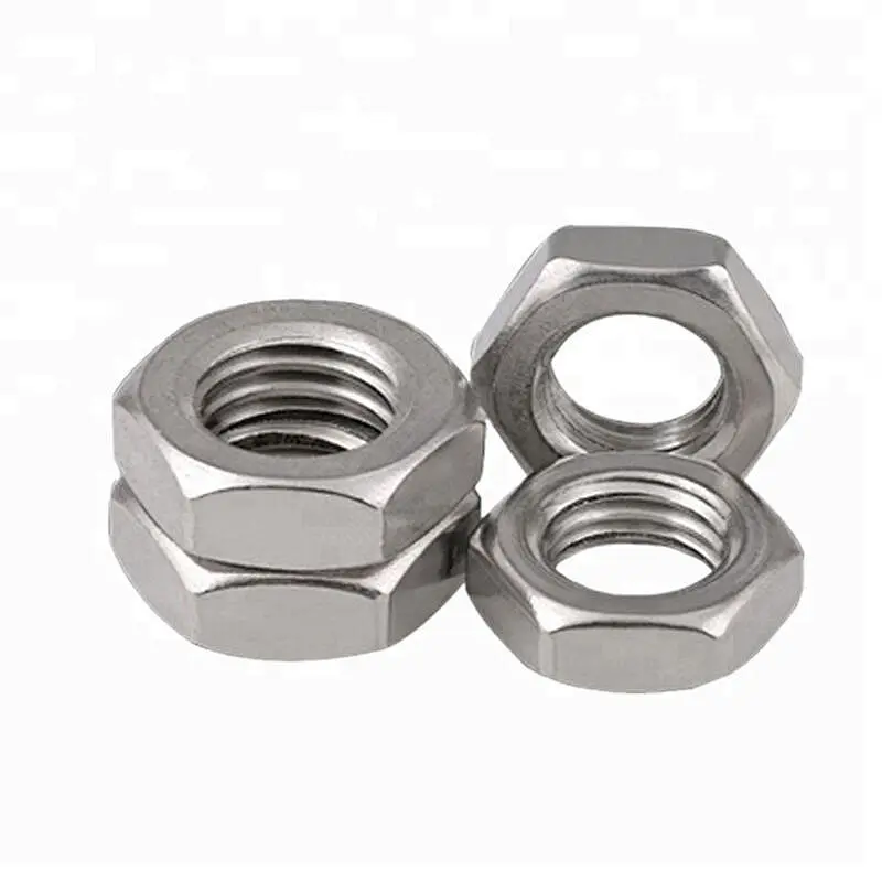Fine Pitch Thread Hexagon Thin Nuts Chamfered ISO4035