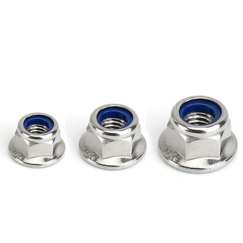 Galvanized Nylon Insert Hex Flange Lock Nut DIN6926