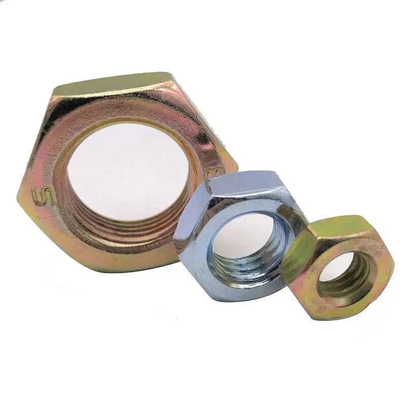 DIN439 ISO4035 Stainless Steel Chamfered Hexagon Thin Nuts M3 M4 M5 M6 M8 SS304 Stainless Steel Hexagonal Nut