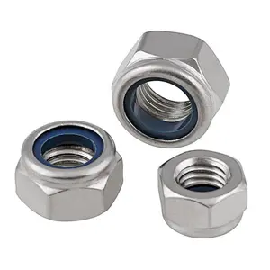 ISO7043 Stainless Steel Flange Nylon Insert Lock Nut Hexagon Nut