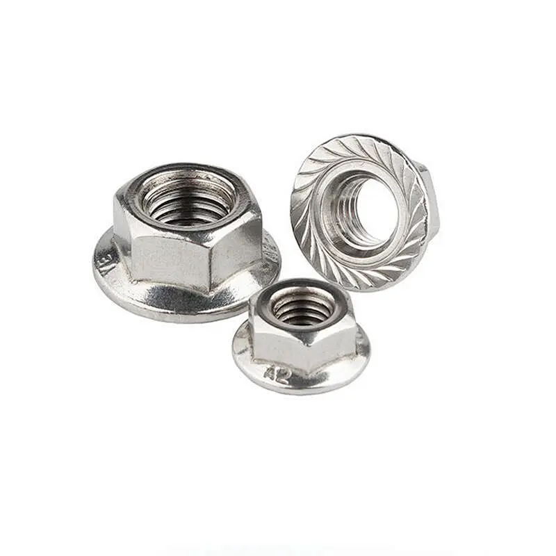Carbon Steel Hexagon Flange Nuts With Serrated ISO4161