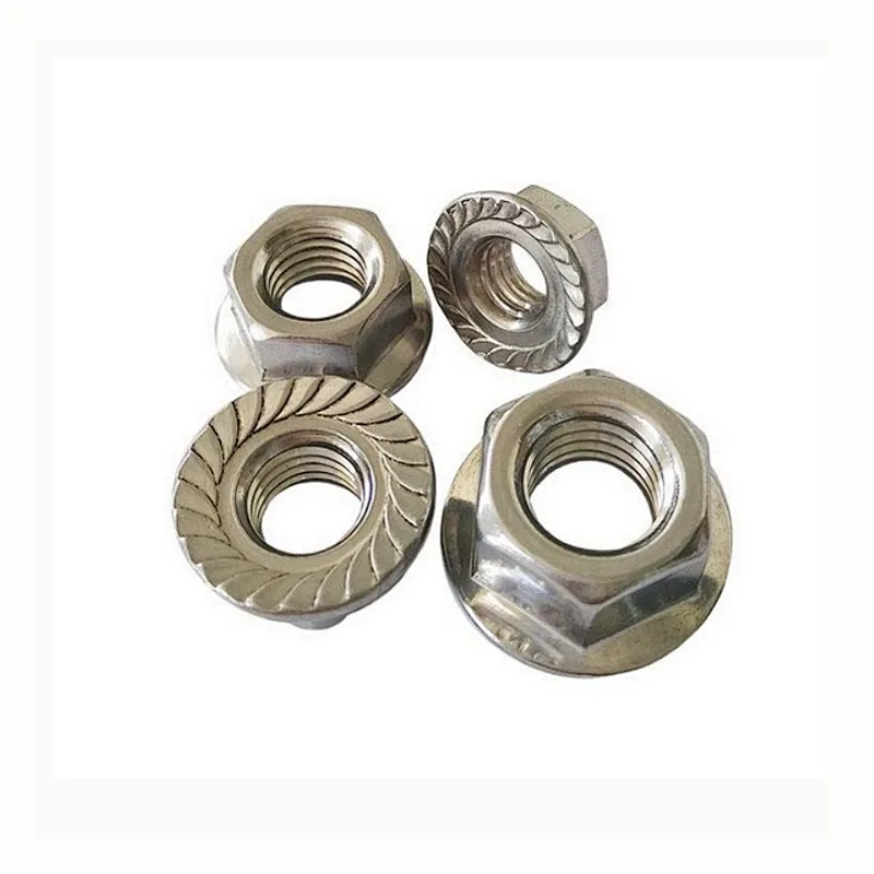 Carbon Steel Hexagon Flange Nuts With Serrated ISO4161