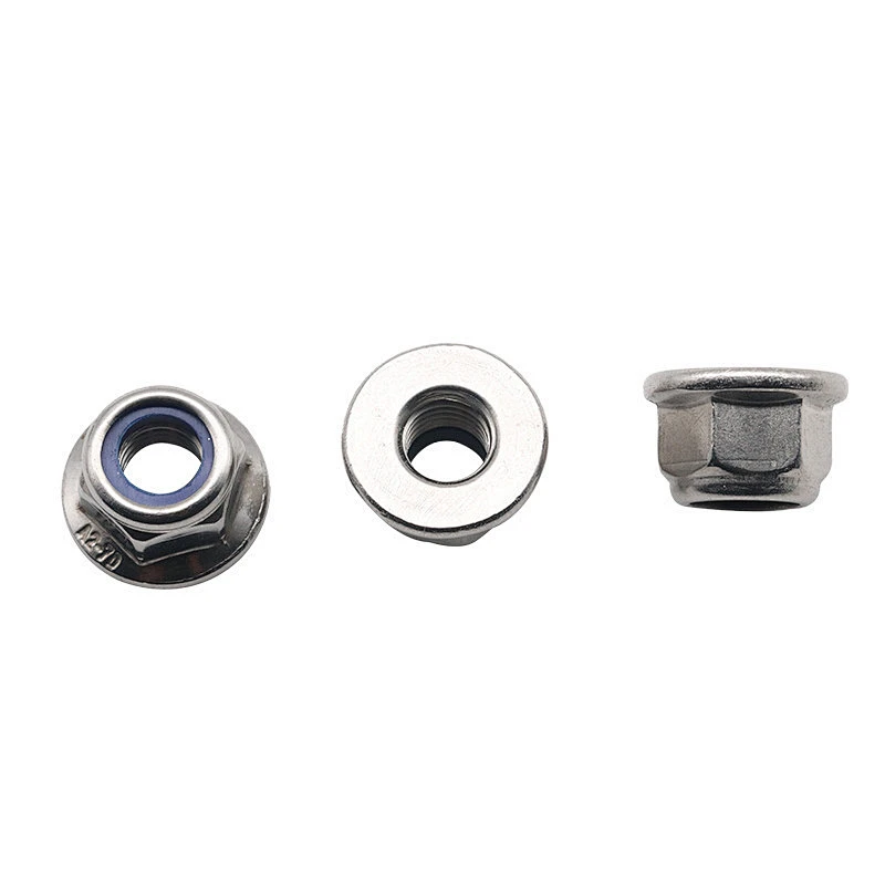 Galvanized Hexagon Flange Lock Nut  DIN6926 For DIN6921 Bolt Small Box Packaging