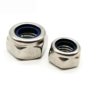 Prevailing Torque Type Hexagon Nylon Insert Self Lock Nut ISO7040 Stainless Steel Nuts