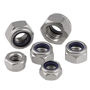 ISO7043 Stainless Steel Flange Nylon Insert Lock Nut Hexagon Nut