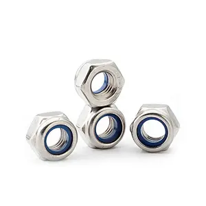 Prevailing Torque Type Hexagon Nylon Locking Nuts With Non-metallic Insert ISO10512