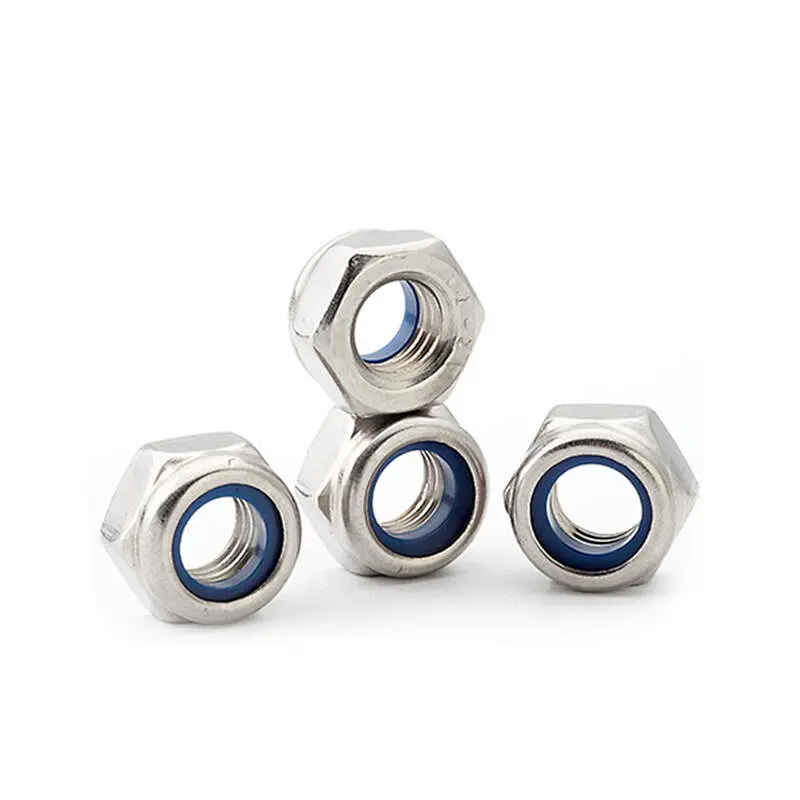 Prevailing Torque Type Hexagon Nylon Locking Nuts With Non-metallic Insert ISO10512