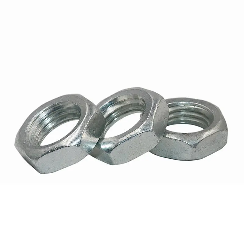DIN439 ISO4035 Stainless Steel Chamfered Hexagon Thin Nuts M3 M4 M5 M6 M8 SS304 Stainless Steel Hexagonal Nut