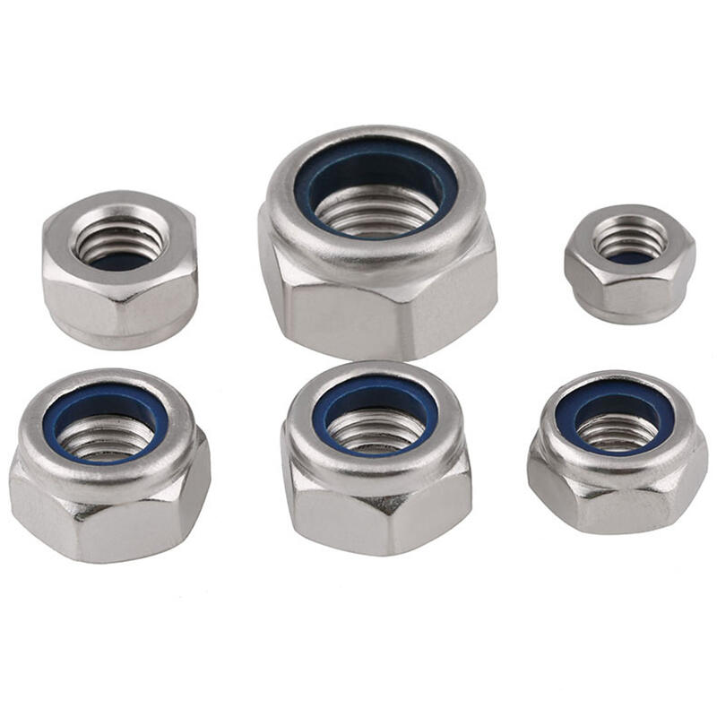 ISO7043 Stainless Steel Flange Nylon Insert Lock Nut Hexagon Nut