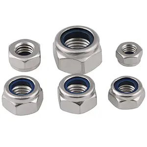 ISO7043 Stainless Steel Flange Nylon Insert Lock Nut Hexagon Nut