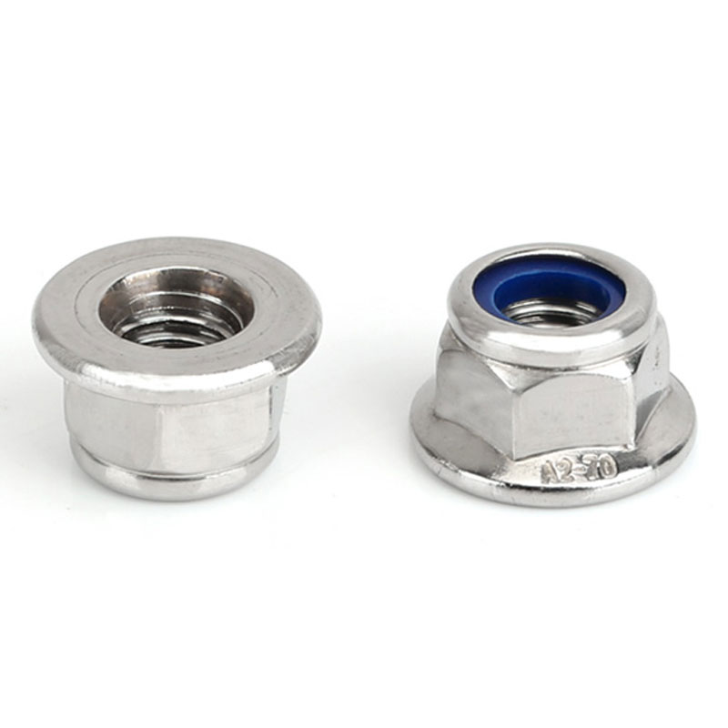 Galvanized Nylon Insert Hex Flange Lock Nut DIN6926