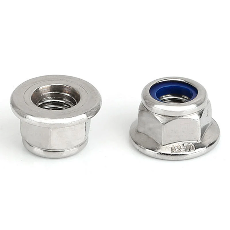 Galvanized Nylon Insert Hex Flange Lock Nut DIN6926