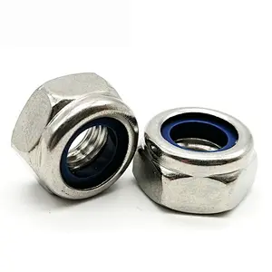 Prevailing Torque Type Hexagon Nylon Insert Self Lock Nut ISO7040 Stainless Steel Nuts
