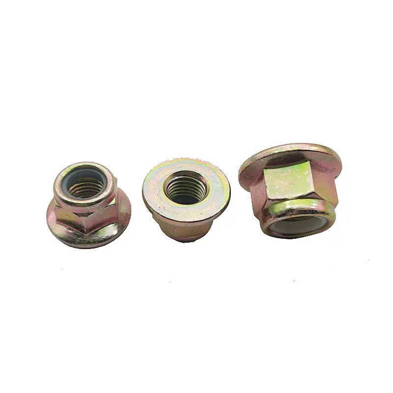 Galvanized Hexagon Flange Lock Nut  DIN6926 For DIN6921 Bolt Small Box Packaging