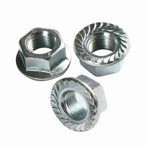Prevailing Torque Type Galvanized All Metal Hex Flange Lock Nut DIN6927
