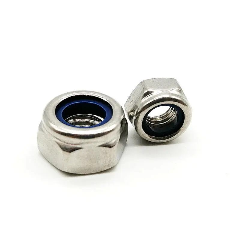 Prevailing Torque Type Hexagon Nylon Insert Self Lock Nut ISO7040 Stainless Steel Nuts