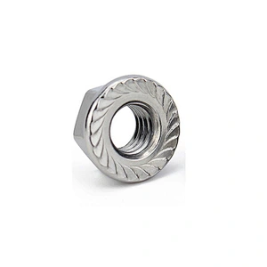 Zinc Plated Hex Flange Nuts DIN6923 Carbon Steel M6 M8 Serrated