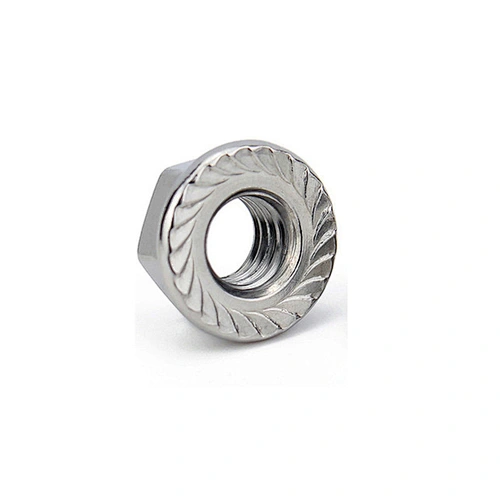 Zinc Plated Hex Flange Nuts DIN6923 Carbon Steel M6 M8 Serrated