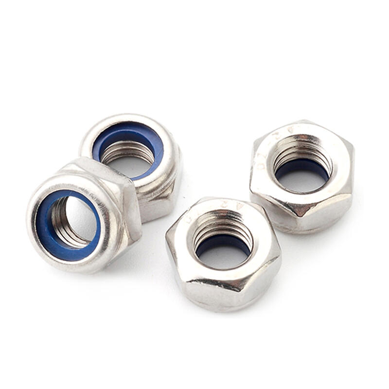 Prevailing Torque Type Hexagon Nylon Locking Nuts With Non-metallic Insert ISO10512