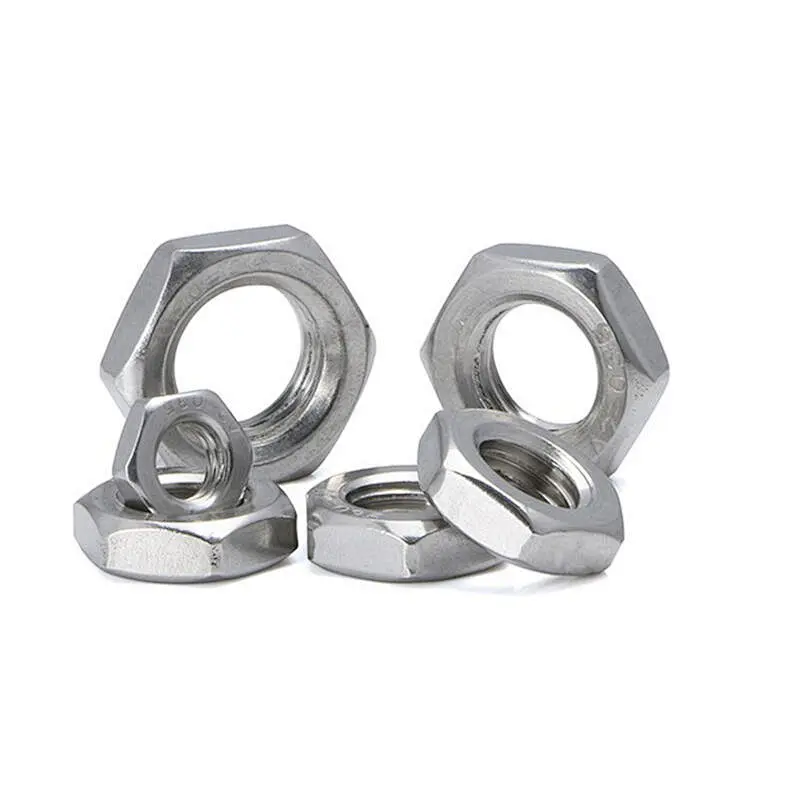 Stainless Steel Hexagon Thin Nut With Fine Thread ISO8675