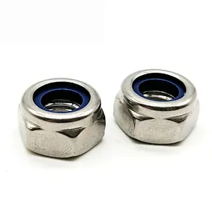 Prevailing Torque Type Hexagon Nylon Insert Self Lock Nut ISO7040 Stainless Steel Nuts