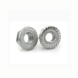 Carbon Steel Hexagon Flange Nuts With Serrated ISO4161