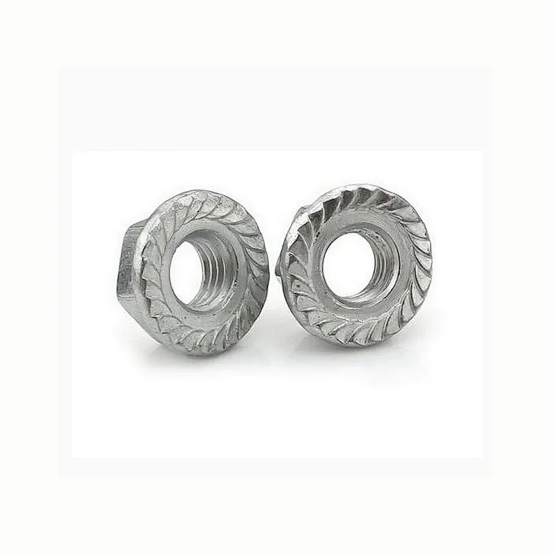 Carbon Steel Hexagon Flange Nuts With Serrated ISO4161
