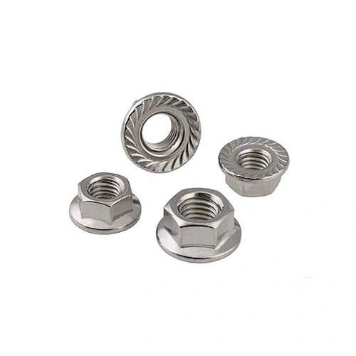 Carbon Steel Hexagon Flange Nuts With Serrated ISO4161