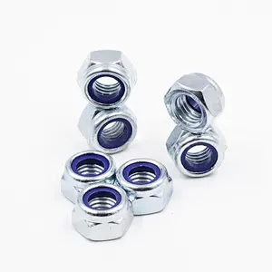 Prevailing Torque Type Hexagon Nylon Locking Nuts With Non-metallic Insert ISO10512