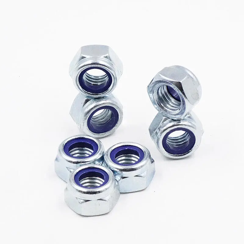 Prevailing Torque Type Hexagon Nylon Locking Nuts With Non-metallic Insert ISO10512