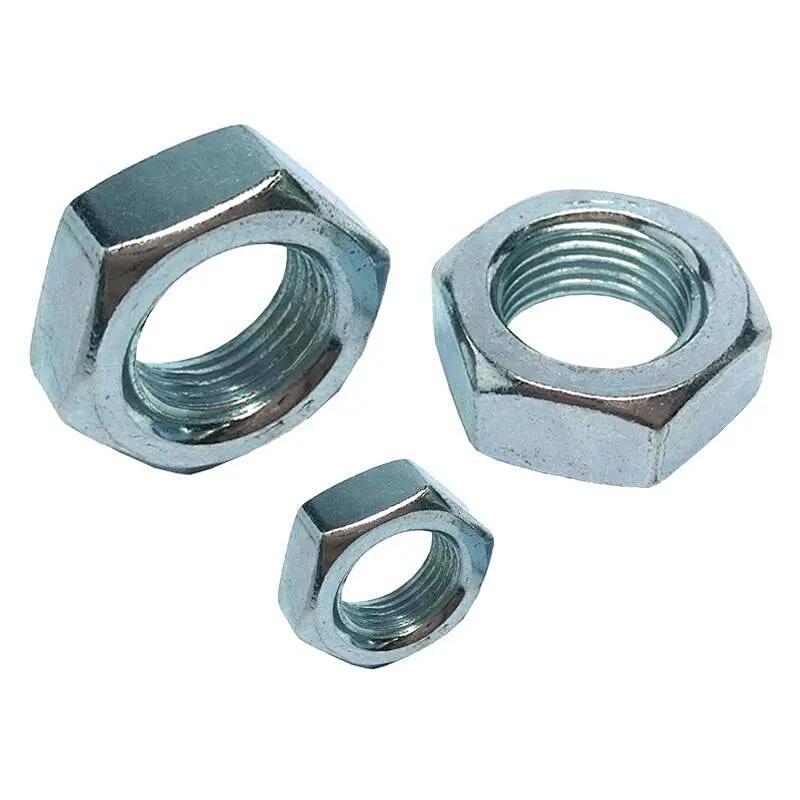 Fine Pitch Thread Hexagon Thin Nuts Chamfered ISO4035