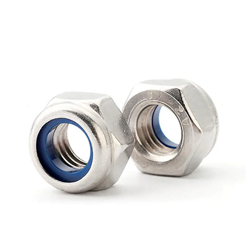 Prevailing Torque Type Hexagon Nylon Locking Nuts With Non-metallic Insert ISO10512