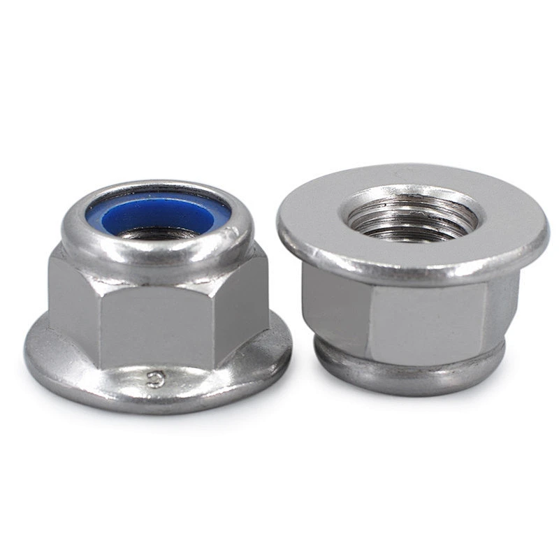Galvanized Hexagon Flange Lock Nut  DIN6926 For DIN6921 Bolt Small Box Packaging