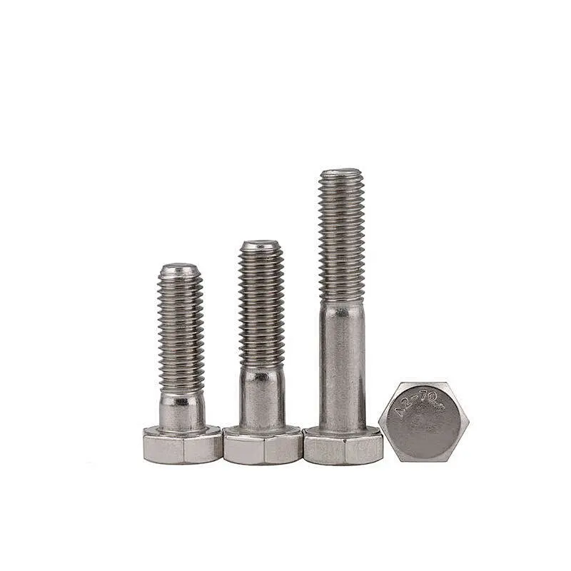 China Manufacturing Wholesale Price Grade 8.8 Bolt and Nut Screw Washer DIN931 DIN933 Metric Stainless Steel Galvanized Hex Bolt