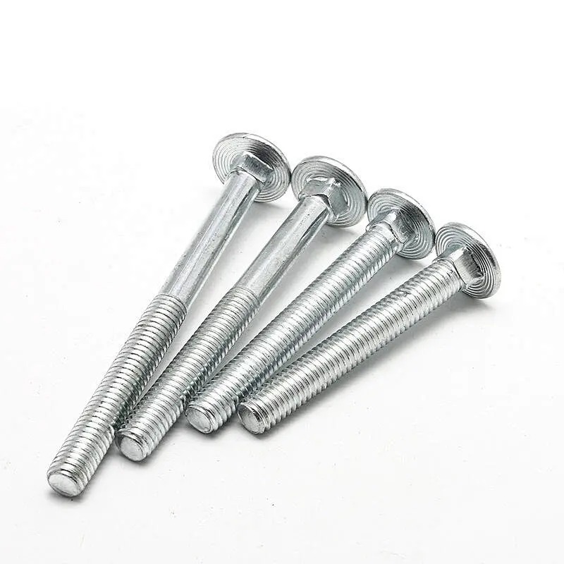Factory supply Stainless steel carriage bolt, DIN 603 Mushroom Head Square Neck Bolts with nut DIN555