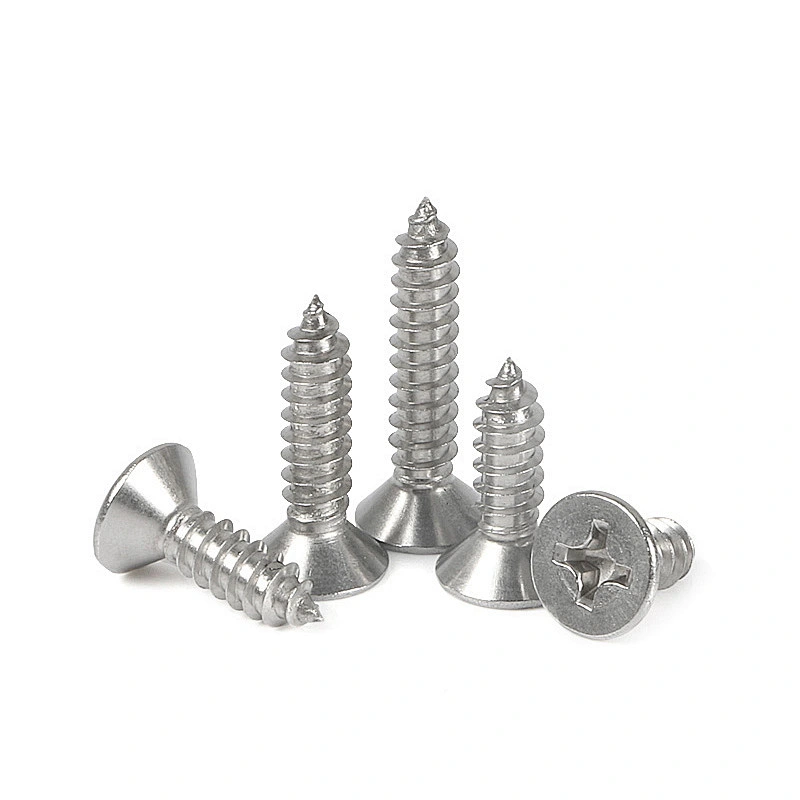 Carbon Steel Pan head screw DIN7981 self tapping screw with blue white zinc plated