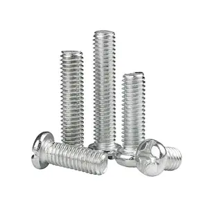 China Factory All Size DIN7985 Stainless Steel Cross Recessed Machine Screw Pan Head Phillips Screws