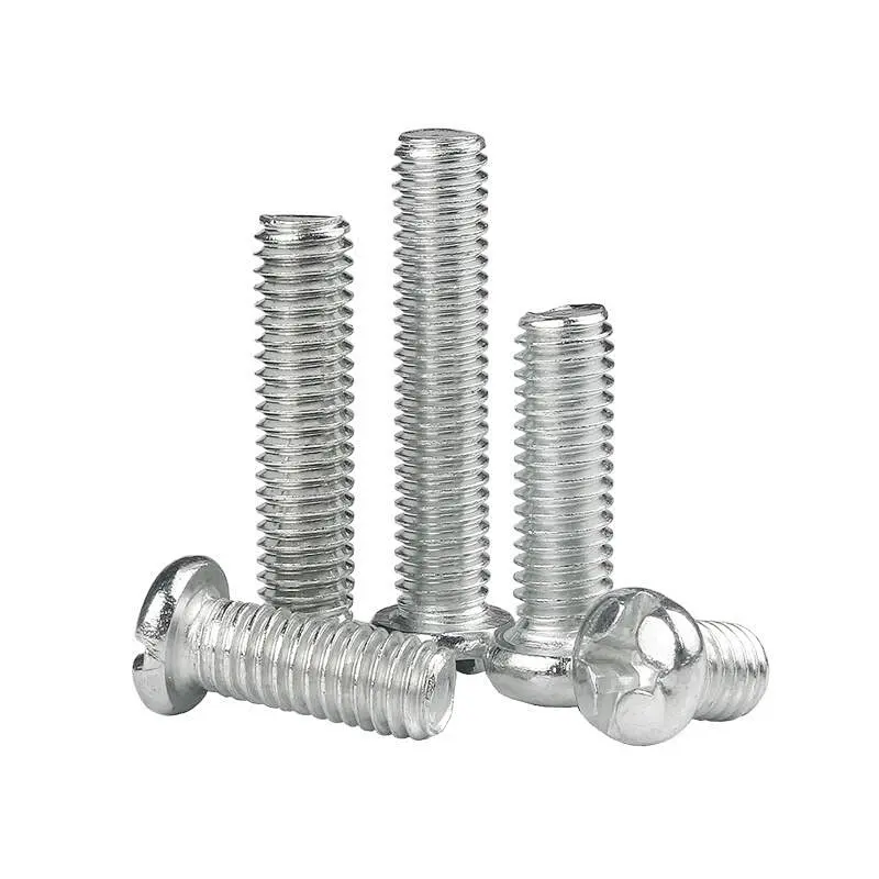 China Factory All Size DIN7985 Stainless Steel Cross Recessed Machine Screw Pan Head Phillips Screws