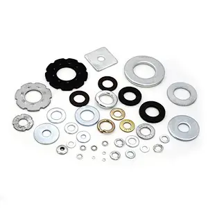 Carbon Steel M6 M8 M20 DIN9021 Thin DIN125A Flat Washers Nylon Brass Stainless Steel Galvanized Copper Flat Washer