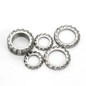 Stainless steel External Tooth serrated Lock washer DIN6798 lock washer