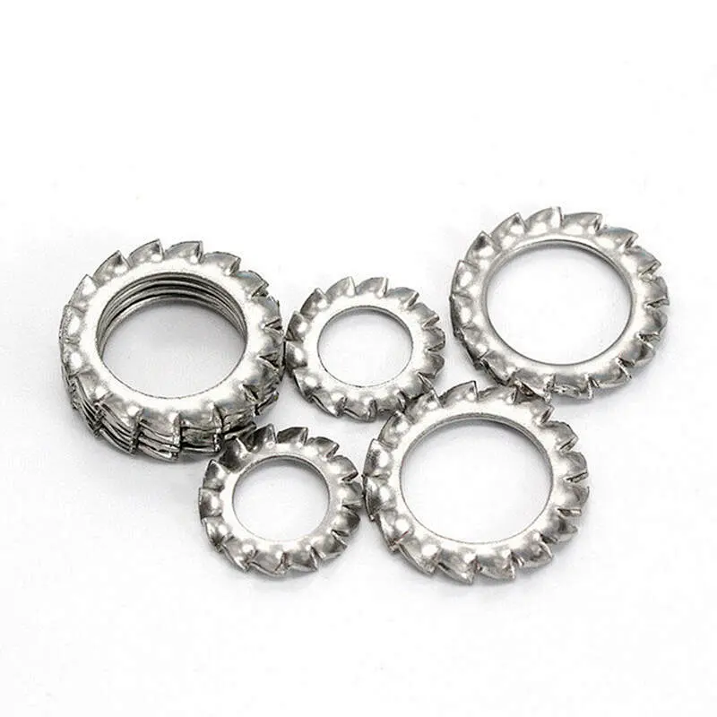 Stainless steel External Tooth serrated Lock washer DIN6798 lock washer