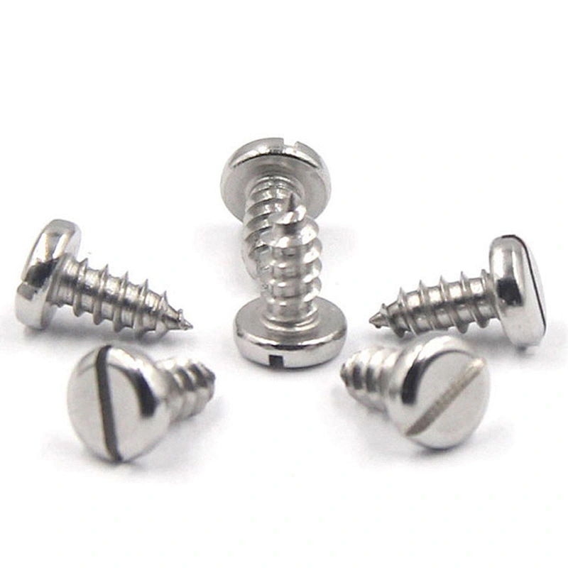 Stainless Steel 304 DIN7971 M2.2 M2.9 Slotted Pan Head Self Tapping Screws in Stock