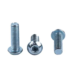 Metric 10.9 Grade M2-M16 Black oxide round hexagon socket cap button head screw