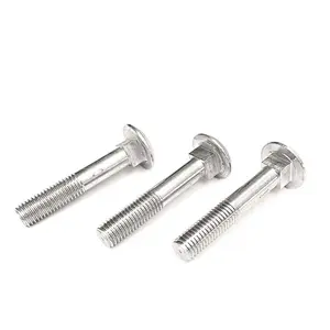 NF E 27-3 Cup Head Square Neck Bolts Mushroom Head Carriage Bolts Fastener 304 316 Stainless Steel Carbon Black Oxide Galvanized