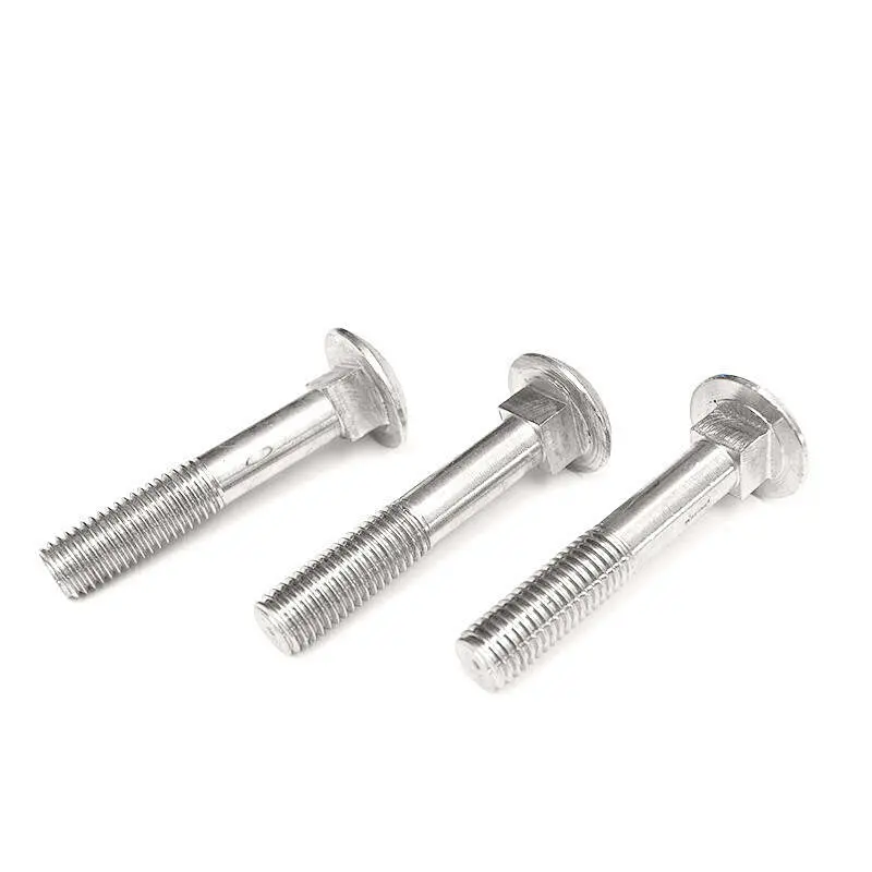 NF E 27-3 Cup Head Square Neck Bolts Mushroom Head Carriage Bolts Fastener 304 316 Stainless Steel Carbon Black Oxide Galvanized