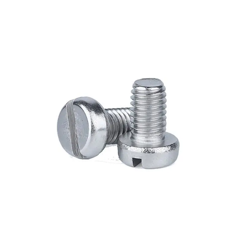 High quality round head DIN85 slotted stainless steel pan head drywall screw making machine screw