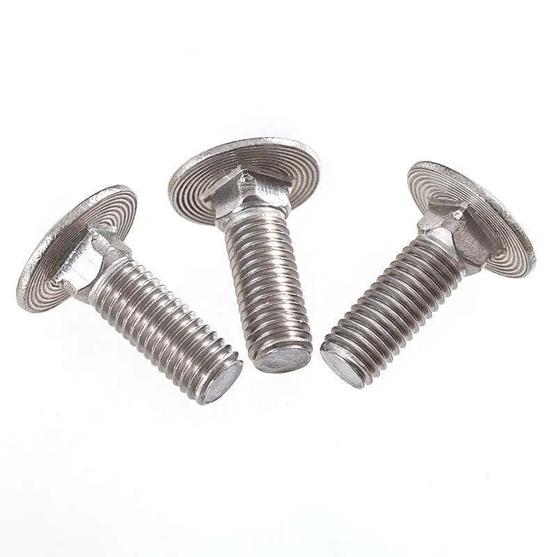 NF E 27-3 Cup Head Square Neck Bolts Mushroom Head Carriage Bolts Fastener 304 316 Stainless Steel Carbon Black Oxide Galvanized